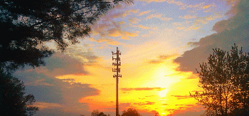 Cell Phone Tower Sunset antenna, From CreativeCommonsPhoto