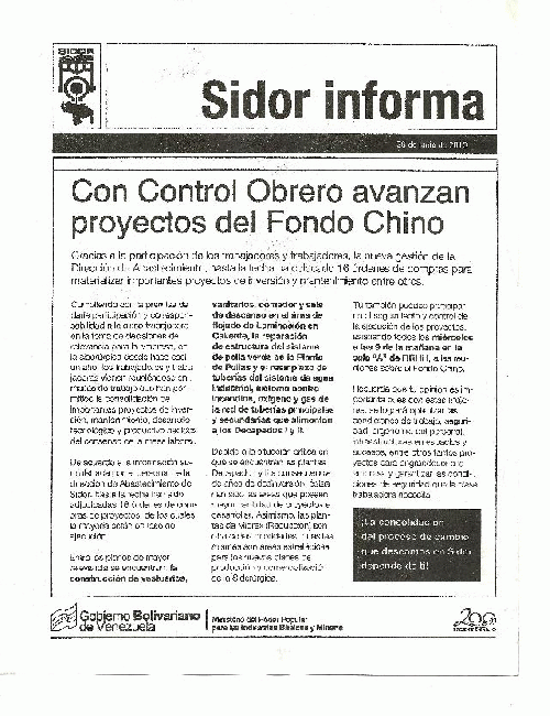 newsletter from sidor