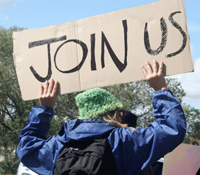 Invitation at Occupy Santa Fe.