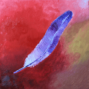 Ma'at's Feather, oil on canvas