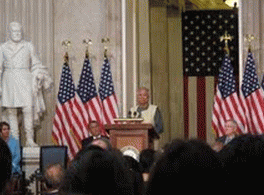 Dr Yunus speaking before Congress, 4.17.13