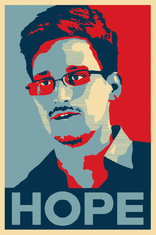 Edward Snowden Hope, 2013, From ImagesAttr