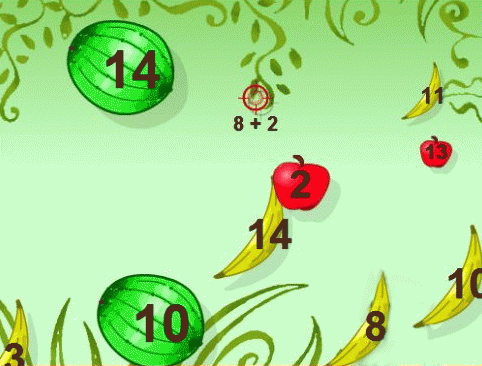 14 watermellons X 2 apples = ?, From ImagesAttr