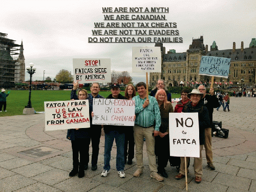 Canadians Protest Against FATCA