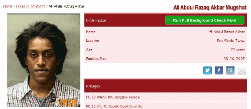 Ali Akbar's Mugshot, From ImagesAttr