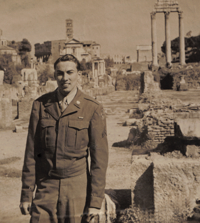 Ralph Butler in Italy, age 21.