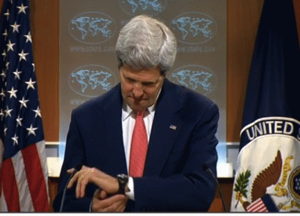 Secretary of State John Kerry - time is running out
