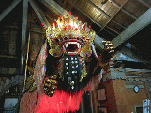 Ogah-Ogah demon in Ubud Palace, in Bali, From ImagesAttr