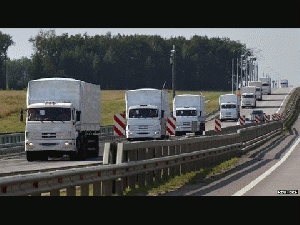 Russian Humanitarian Aid Convoy Pushes South To Ukraine