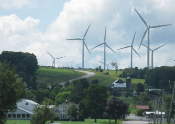 Wind farm in northern New York State, From ImagesAttr