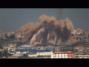 Israel Attack Gaza 2014 -- Major Air Assault