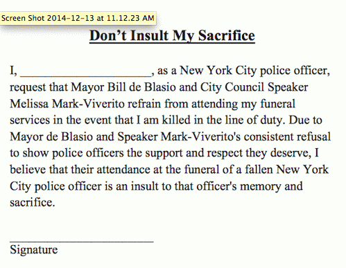 Screenshot of Letter on NY PBA website