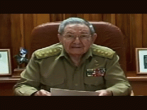 Cuban President Raul Castro spoke in a televised address about the thawing of Cuba-U.S. relations., From ImagesAttr