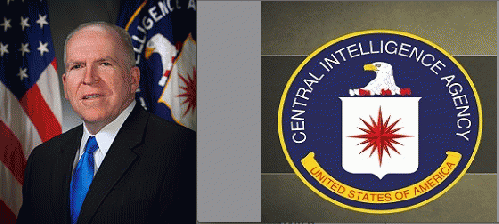 Robert Brennan CIA Director and CIA logo, From ImagesAttr