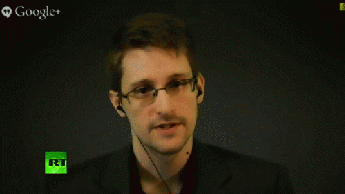Edward Snowden speaking at Amnesty International conference via video-link