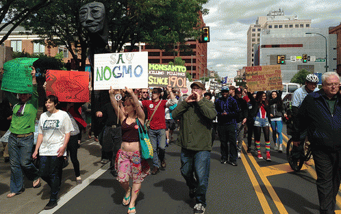 anti-Monsanto, anti GMO protest