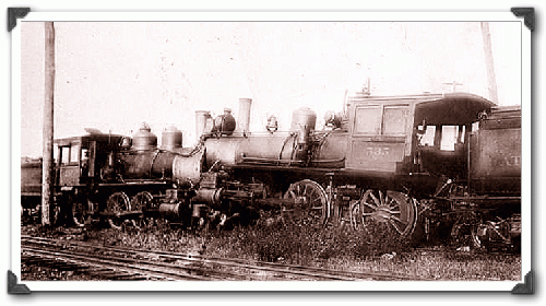 Head on collision of steam locomotives near Sanford, Florida, c 1898.