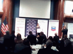 Assistant Secretary of State for European Affairs Victoria Nuland, speaking to Ukrainian and other business leaders at the National Press Club in Washington on Dec. 13, 2013, at a meeting sponsored by Chevron.