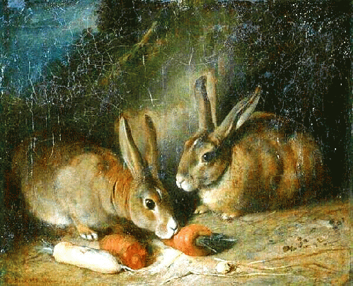 .Rabbits. by Rosa Bonheur 1860