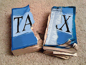 torn tax form
