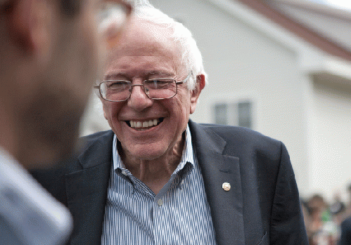 Bernie Sanders on the campaign trail, From ImagesAttr