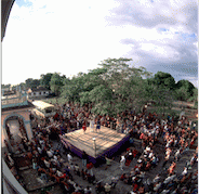 impromptu ring, set up in La Lisa, outside Havana, 1999