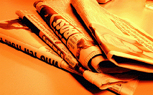 Newspaper fire orange, From FlickrPhotos