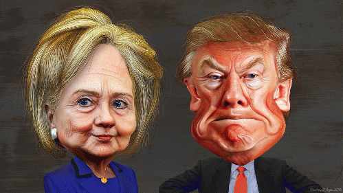 Hillary Clinton and Donald Trump