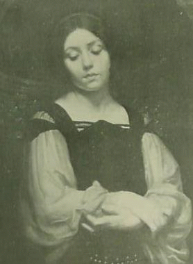 Portrait by Stanislav Rembski of his sister Isabel (detail)., From ImagesAttr