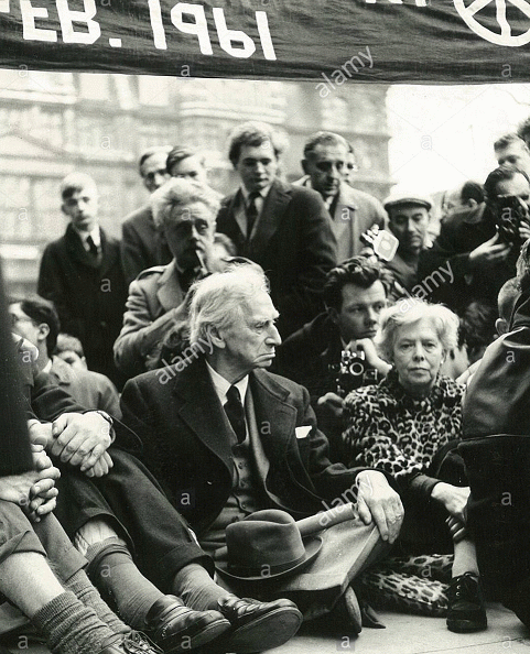 Bertrand Russell was a lifelong peace activist, continuing thru the Vietnam protest era