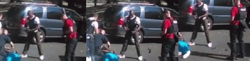 Wife's video shows killer cop dropping something (a gun?) near victim's body