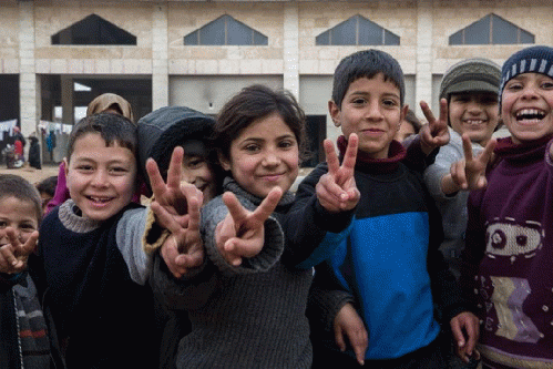 Children at Syrian Orphanage, From ImagesAttr