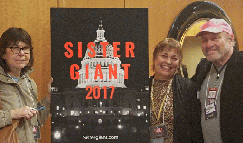 OEN Senior Editor Marta Steele, Managing Editor Meryl Ann Butler and Editor-in-Chief Rob Kall attending the Sister Giant Conference in Washington DC