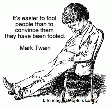 Mark Twain's tired of fools