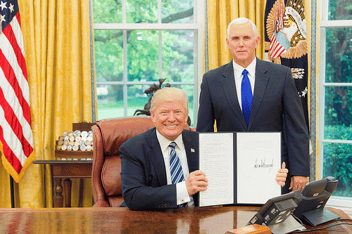 President Trump is joined by Vice President Pence for an Executive Order signing