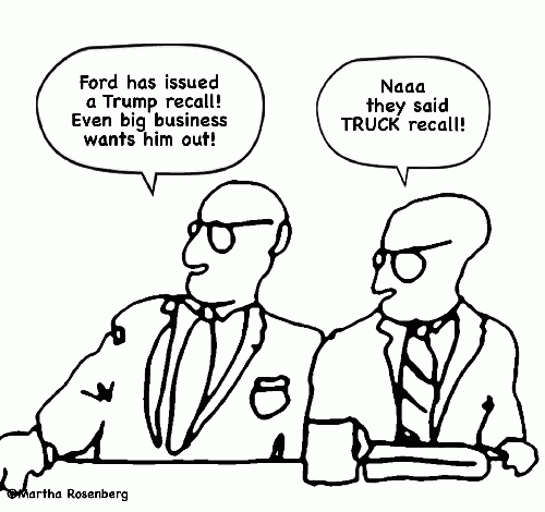 Humor Cartoon--Wishful Thinking about Trump