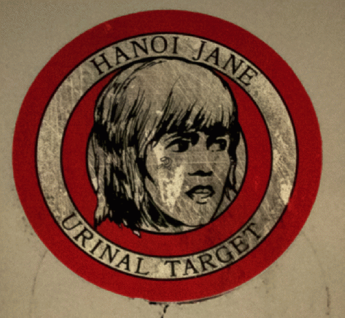 Hanoi Jane urinal target at Cookie's Tavern, 2017