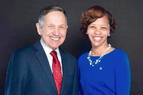 Dennis Kucinich and Tara Samples