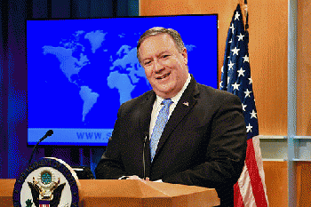 Secretary Pompeo Addresses Reporters in Washington, From FlickrPhotos