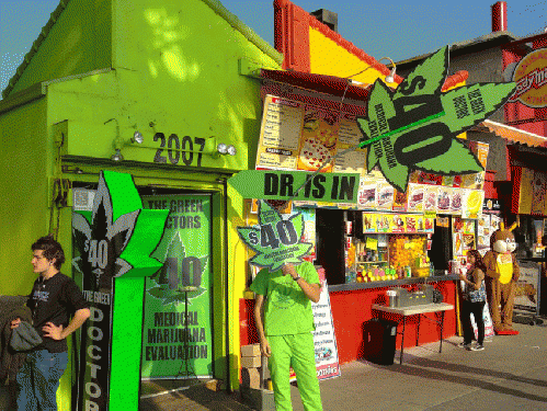 A medical marijuana shop at Venice Beach in Los Angeles, Calif., From ImagesAttr