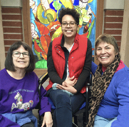 OEN Managing Editor, Meryl Ann Butler (R) visiting Longwood Gardens with high school buddy Paula Botwinick (L) and Paula's daughter Arielle...we all had a great time!