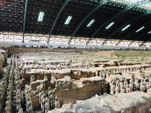 Terracotta soldiers outside Xi'an