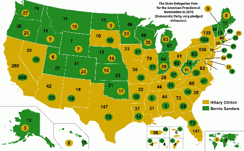 2016 Democratic Presidential Primary Election-Pledged