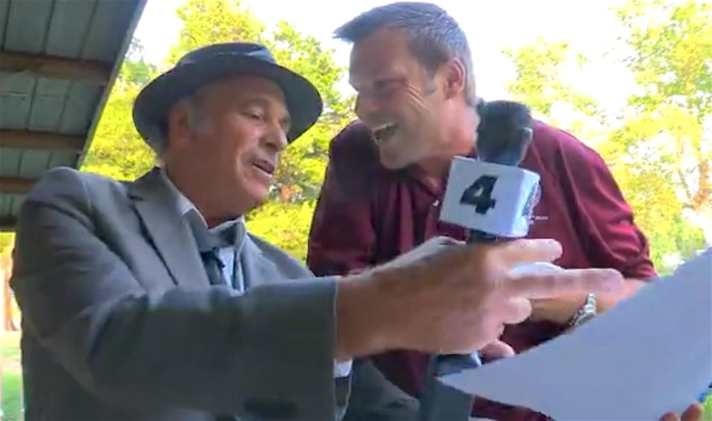 Greg Palast confronts Kris Kobach with Kobach's own internal files:  a list of clearly innocent 