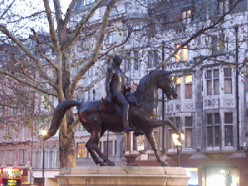 Pall Mall East, London - Statue of George III. Now, if Trump could only ride a horse.