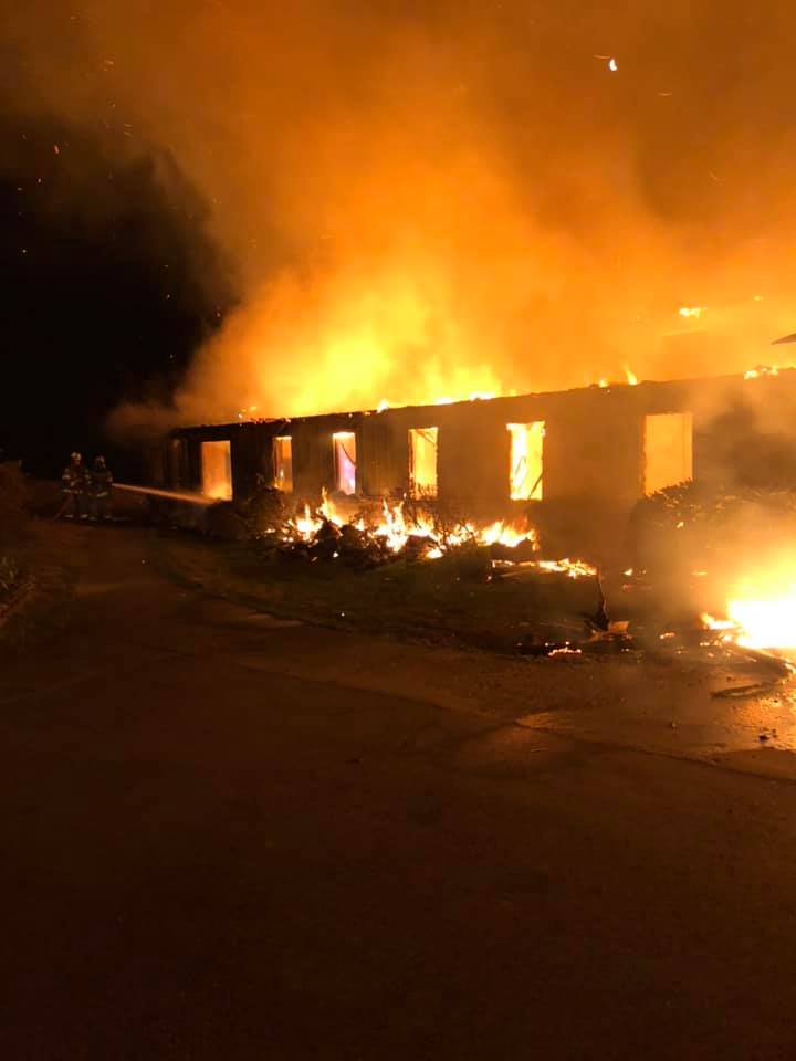 Highlander Center fire, March 29, 2019, From InText