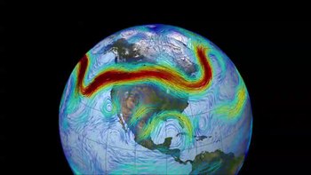 Meandering polar jet stream, From InText