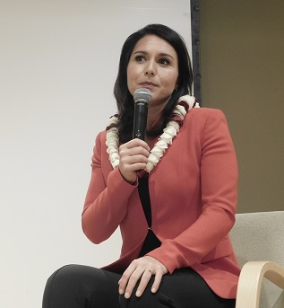 Tulsi Gabbard in Santa Monica on May 13, 2019, From InText