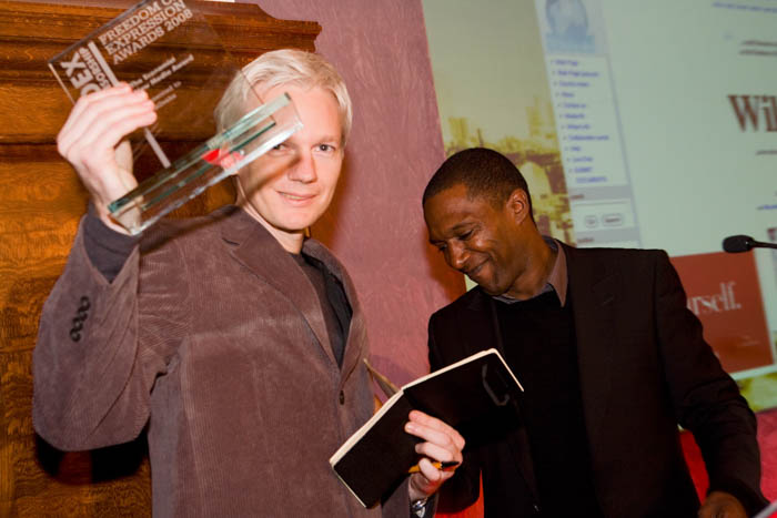 Assange and WikiLeaks won The Economist New Media Award at the 2008 Freedom of Expression Awards.