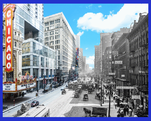 'State Street South of Lake Street, Chicago'